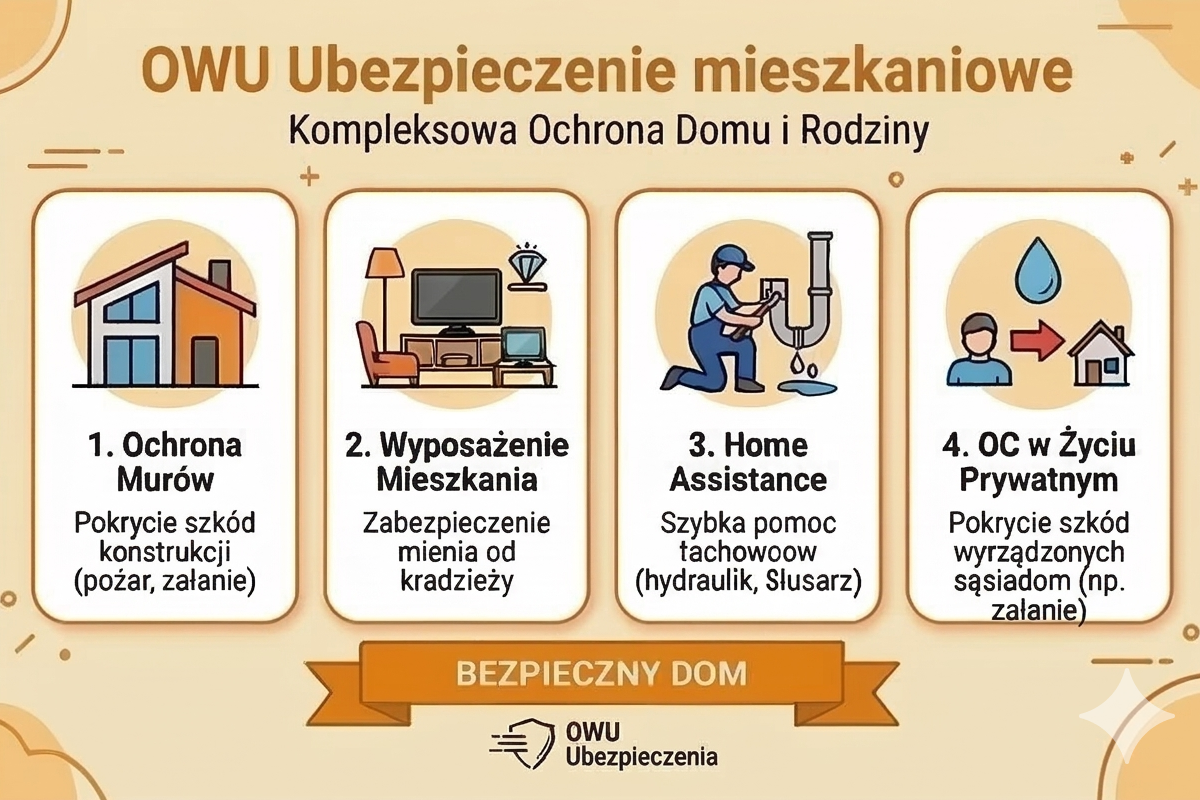 Infografika - Ubezpieczenie Mieszkaniowe