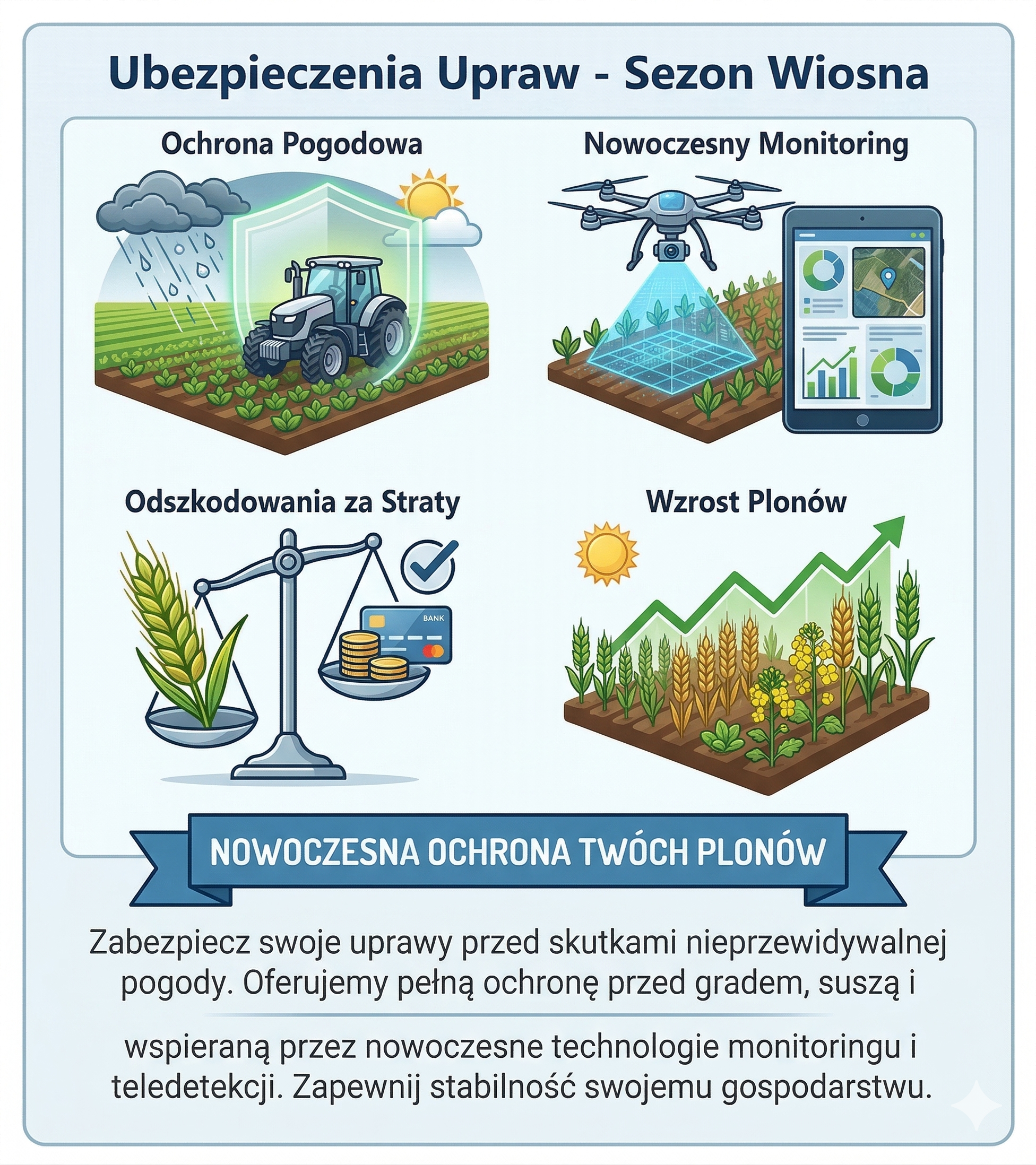 Infografika - Uprawy sezon wiosna